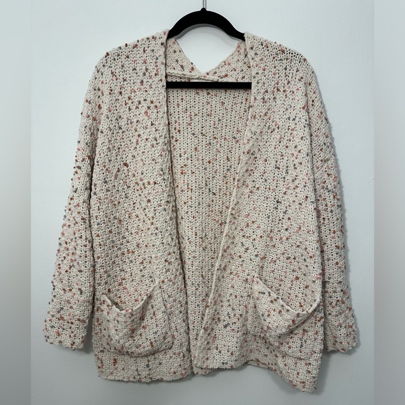 Moon & Madison Women’s Open Front Cream Knit Sweater Size XS - Picture 1 of 3